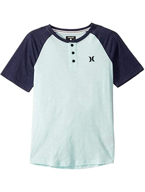 Hurley Kids Marled Raglan Short Sleeve T-Shirt (Big Kids)