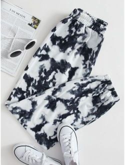 Tie Dye Elastic Waist Sweatpants