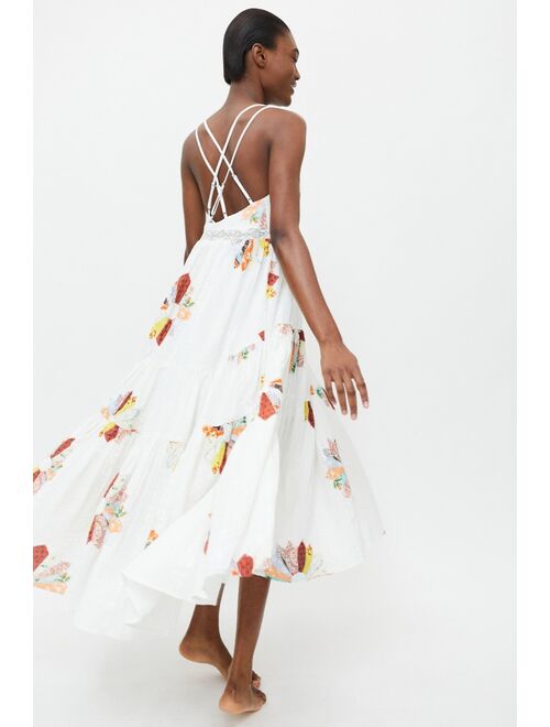 Urban Outfitters UO Homespun Patchwork Maxi Dress