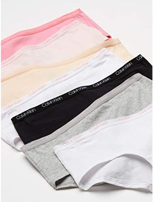 Calvin Klein Girls' Kids Modern Cotton Hipster Panties Value Pack