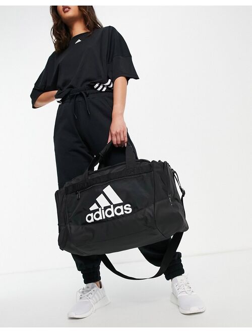 Adidas Training Defender IV small duffle bag in black