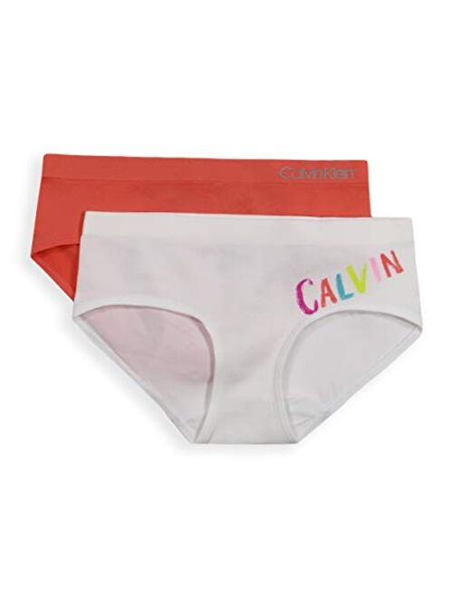 Calvin Klein Girls' Seamless Hipster (Pack of 2)