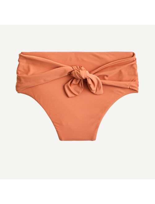 J.Crew High-cut tie-waist bikini bottom