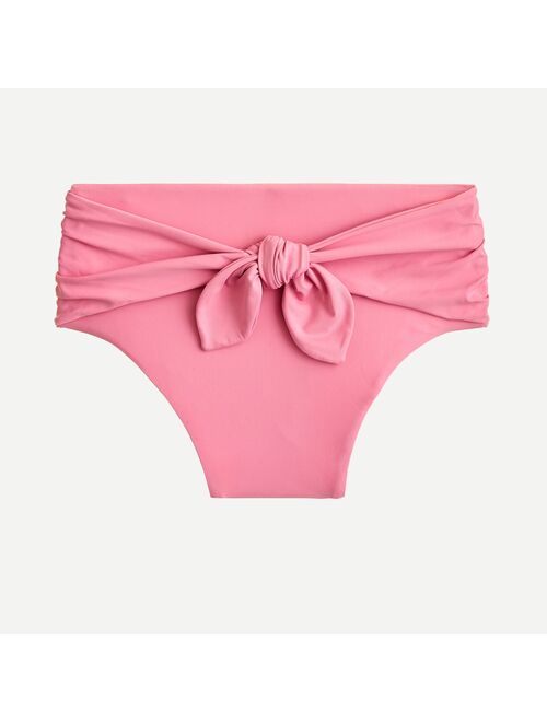 J.Crew High-cut tie-waist bikini bottom