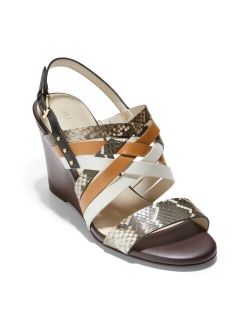 Mariana Women's Leather Wedge Sandals