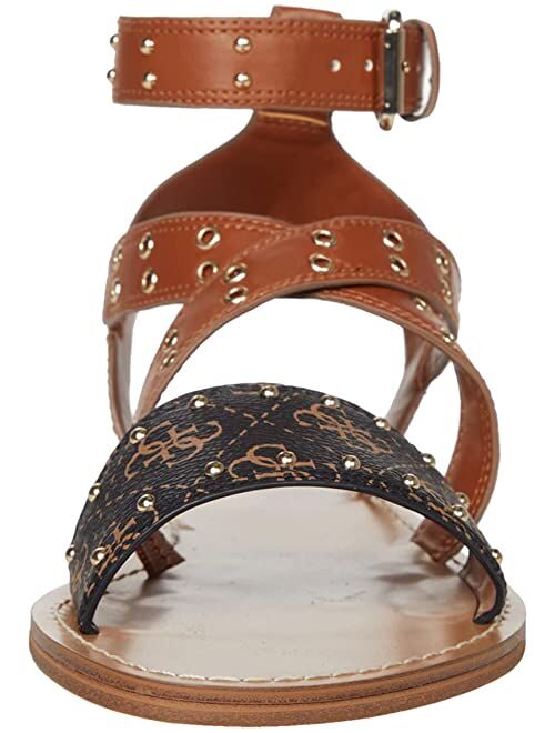 Guess Leather Open Toe Adjustable Sandal