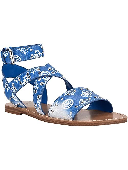 Guess Leather Open Toe Adjustable Sandal