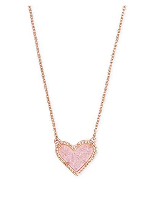 Kendra Scott Ari Heart Adjustable Length Pendant Necklace for Women, Fashion Jewelry