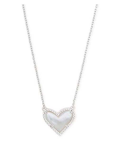 Kendra Scott Ari Heart Adjustable Length Pendant Necklace for Women, Fashion Jewelry