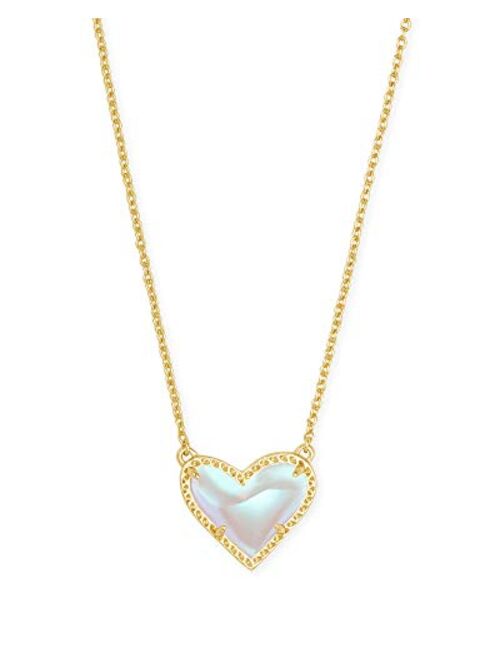 Kendra Scott Ari Heart Adjustable Length Pendant Necklace for Women, Fashion Jewelry