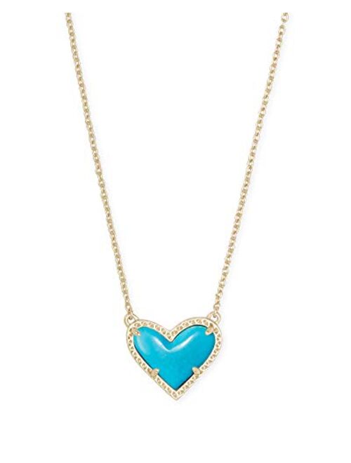 Kendra Scott Ari Heart Adjustable Length Pendant Necklace for Women, Fashion Jewelry