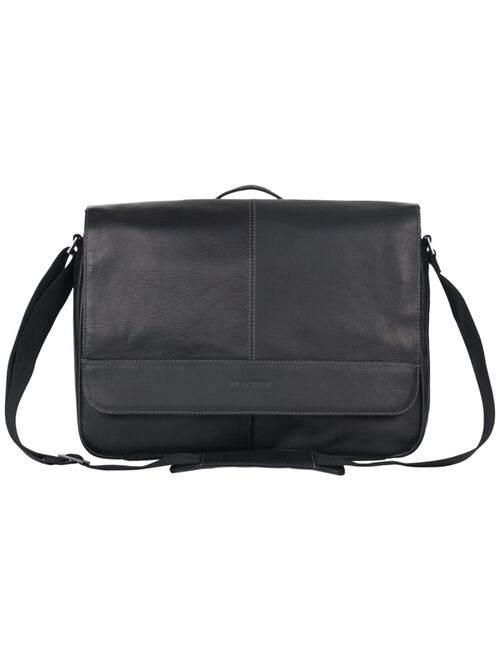 Kenneth Cole Reaction Colombian Leather Crossbody 15.6" Laptop & Tablet Messenger Bag