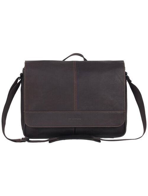 Kenneth Cole Reaction Colombian Leather Crossbody 15.6" Laptop & Tablet Messenger Bag