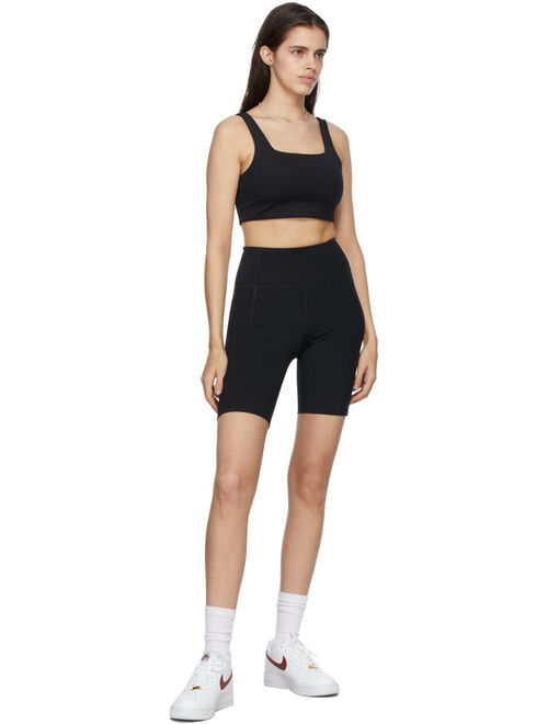 Girlfriend Collective Black High-Rise Bike Shorts