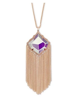 Kingston Long Pendant Fringe Necklace for Women, Fashion Jewelry