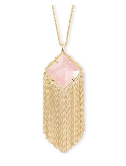 Kingston Long Pendant Fringe Necklace for Women, Fashion Jewelry