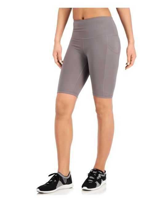 Ideology High-Rise Pocket Bike Shorts, Created for Macy's