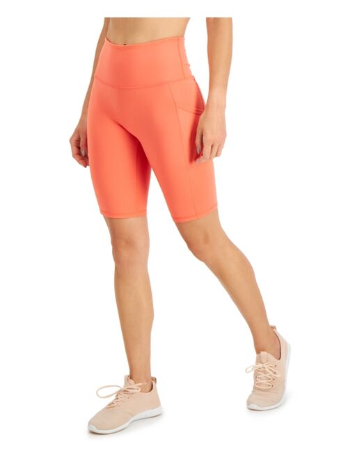 Ideology High-Rise Pocket Bike Shorts, Created for Macy's