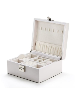 Princess European Korea Jewelry Box with Lock Jewelry Box Large Capacity Jewelry Box Upscale Jewelry Storage Box Gifts