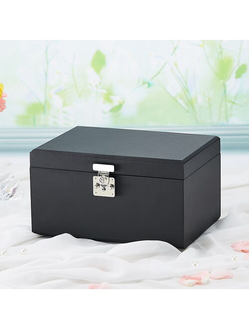 Princess European Korea Jewelry Box with Lock Jewelry Box Large Capacity Jewelry Box Upscale Jewelry Storage Box Gifts