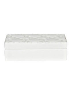 Mele & Co Mele Co. Opal Fashion Jewelry Box With Quilted Lid in Faux Leather