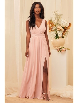 Thoughts of Hue Gardenia Surplice Maxi Dress