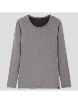 WOMEN HEATTECH EXTRA WARM CREW NECK T-SHIRT