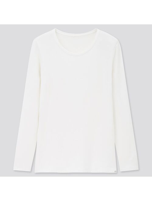 Uniqlo WOMEN HEATTECH EXTRA WARM CREW NECK T-SHIRT