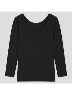 WOMEN HEATTECH EXTRA WARM SCOOP NECK T-SHIRT