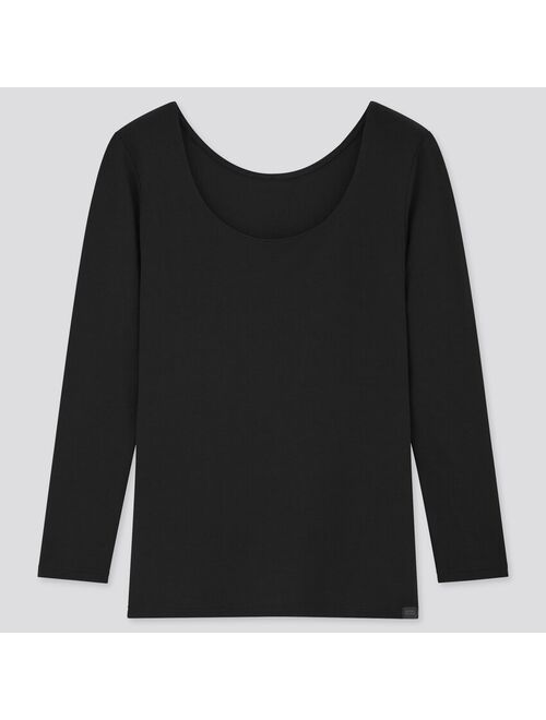 Uniqlo WOMEN HEATTECH EXTRA WARM SCOOP NECK T-SHIRT