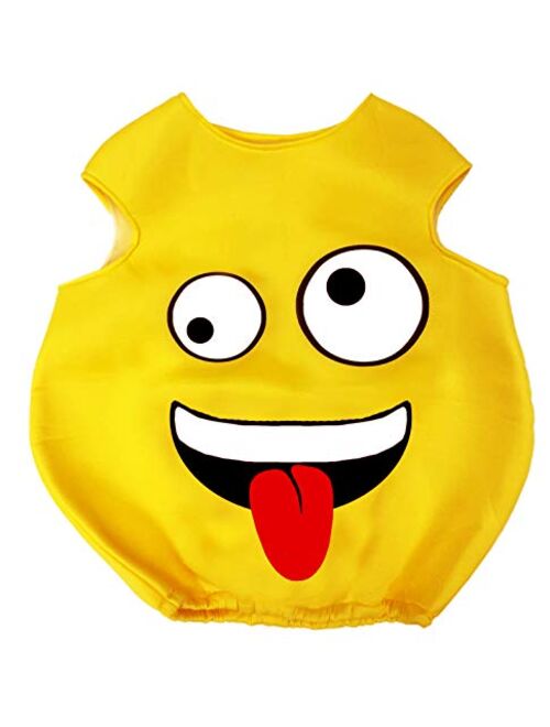 Tigerdoe Emoticon Costume for Kids - Unisex Funny Costume - Party Accessories - Kids Dress Up Yellow