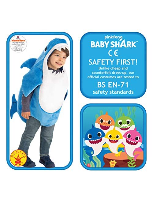 Rubie's Kid's Daddy Shark Costume with Sound Chip