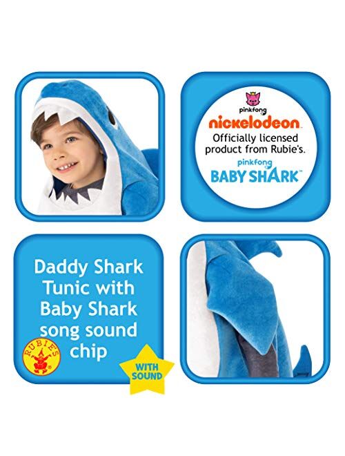 Rubie's Kid's Daddy Shark Costume with Sound Chip