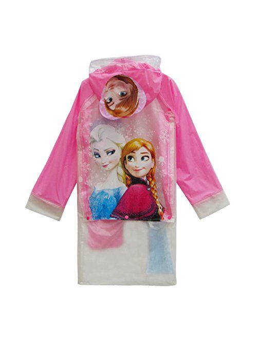 Children's Cartoon Raincoat Poncho Bag KT Cat Environmental Inflatable Hat Thickened,Kt,S/Height:90-105cm/fit 2-4T