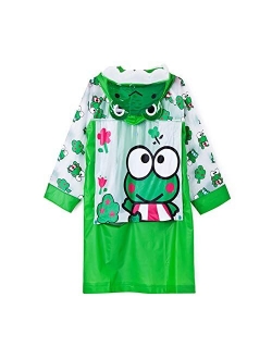 ZumZup Kids Raincoat Boys Girls Cartoon Waterproof Cape Hooded Rain Ponchos