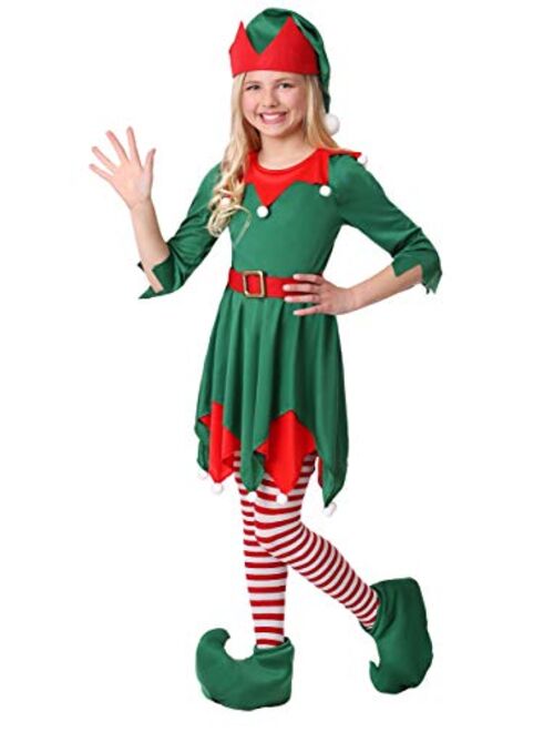 Christmas Elf Costume for Kids Santa's Helper Holiday Dress for Girls