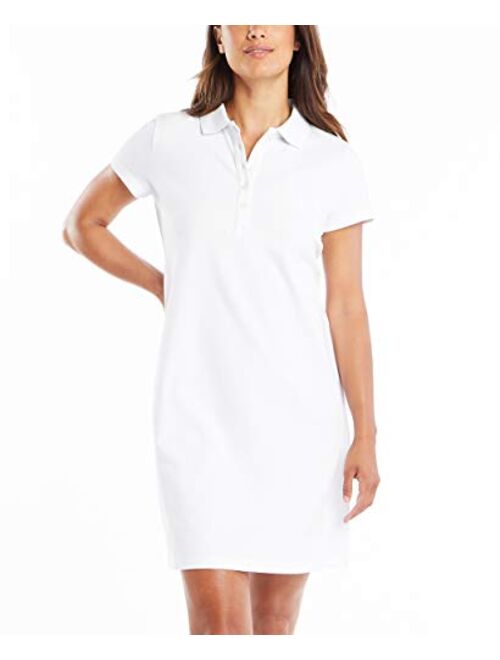 Nautica Women's Easy Classic Short Sleeve Stretch Cotton Polo Dress