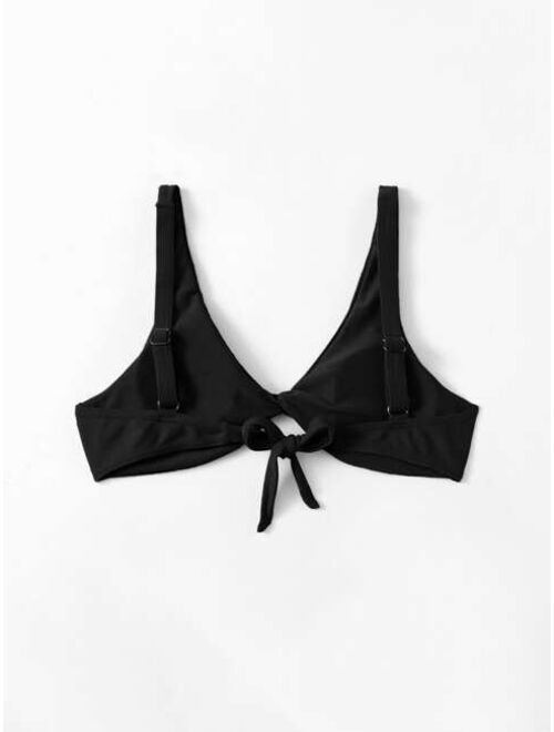 Shein Twist Detail Bikini Top