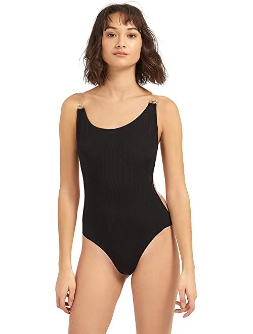 BLUEBELLA Tao Clear Strap Bodysuit