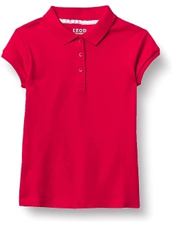 Girls' School Uniform Short Sleeve Interlock Polo