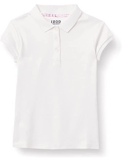 Girls' School Uniform Short Sleeve Interlock Polo