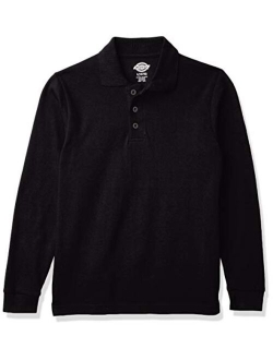 Boys' Long Sleeve Pique Polo