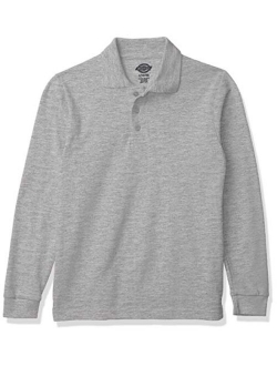 Boys' Long Sleeve Pique Polo