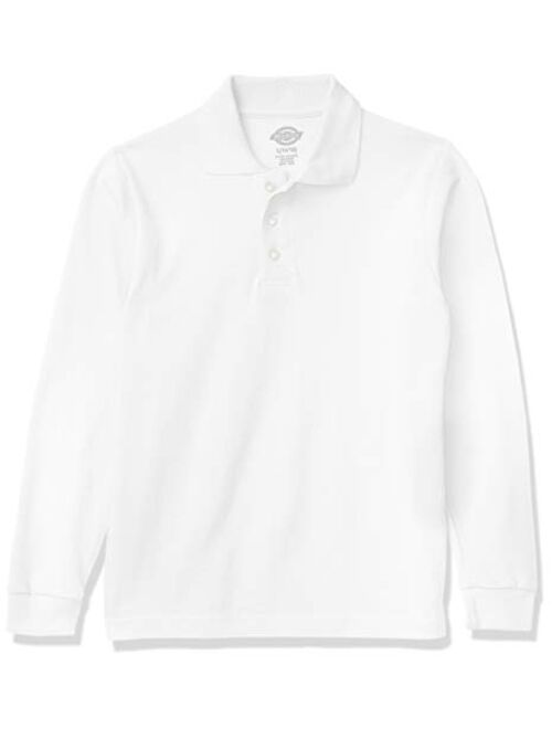 Dickies Boys' Long Sleeve Pique Polo