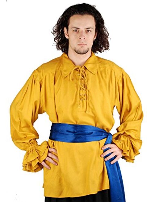 Medieval Pirate Renaissance Poet Cosplay Costume John Cook Shirt C1007