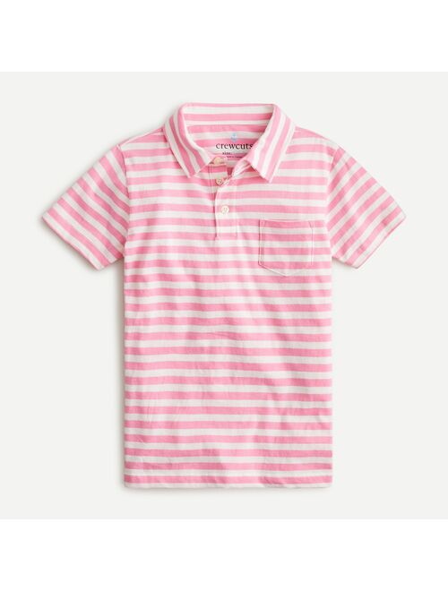 J.Crew Boys' cotton polo in wide stripe