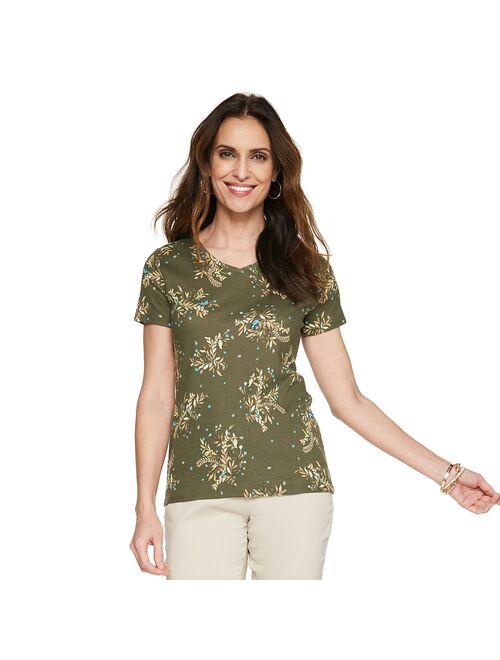 Women's Croft & Barrow® Essential V-Neck Tee