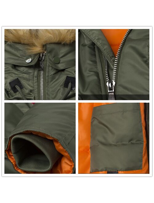 2020 Winter N3B puffer men long Куртка аляска coat military fur hood warm tactical bomber army korean thick parka