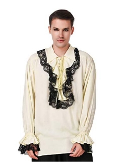 ThePirateDressing Medieval Poet's Roberto Cofresi Costume Pirate Shirt C1003