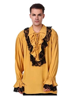 ThePirateDressing Medieval Poet's Roberto Cofresi Costume Pirate Shirt C1003